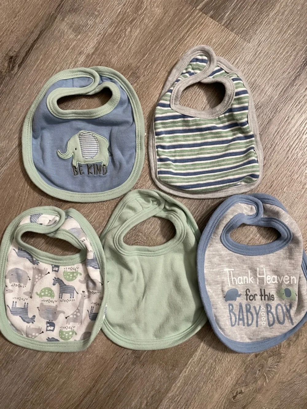 Bibs bundle of 5 for baby boys